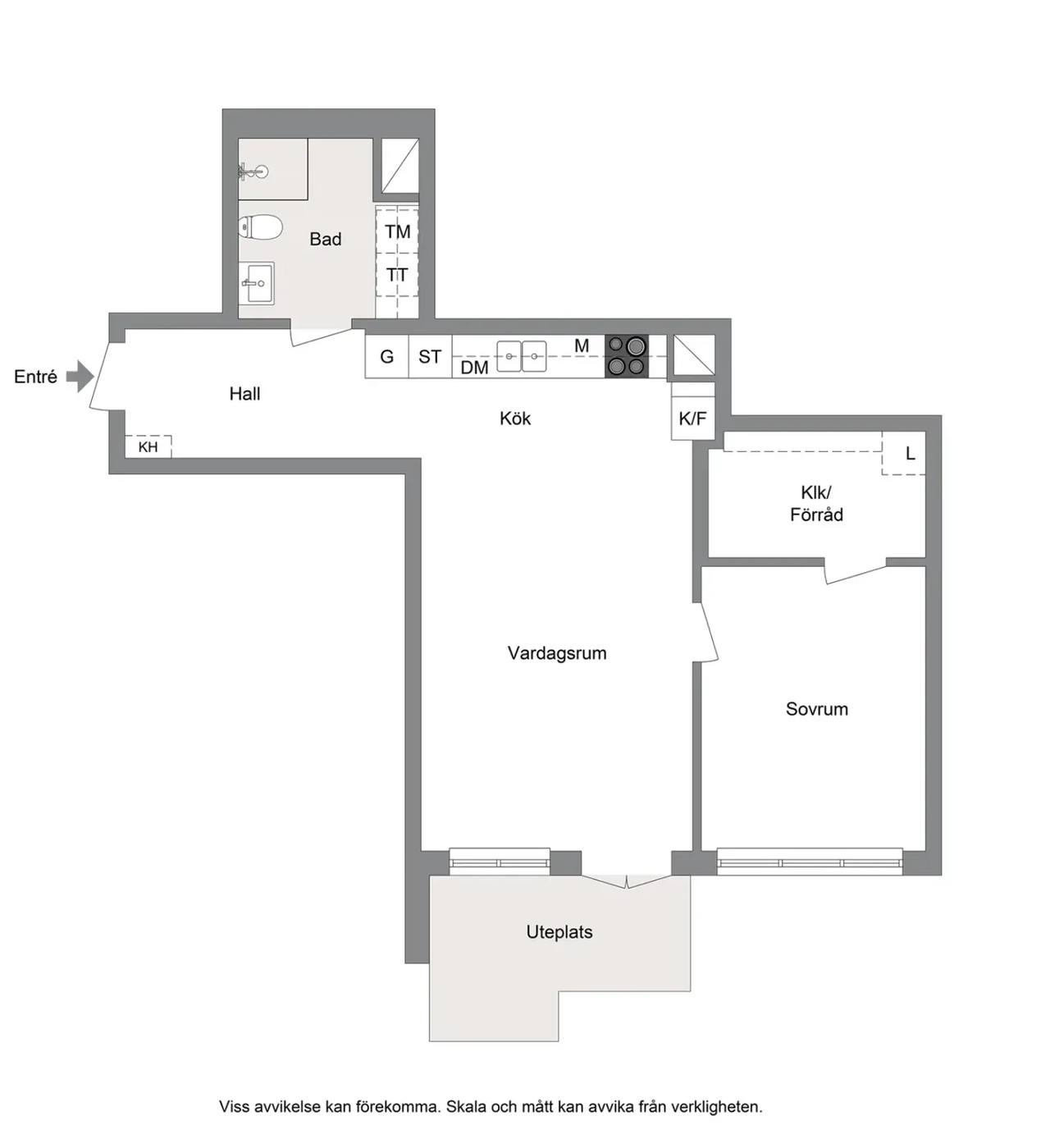 Planritning för Charlottenburgsvägen 15
