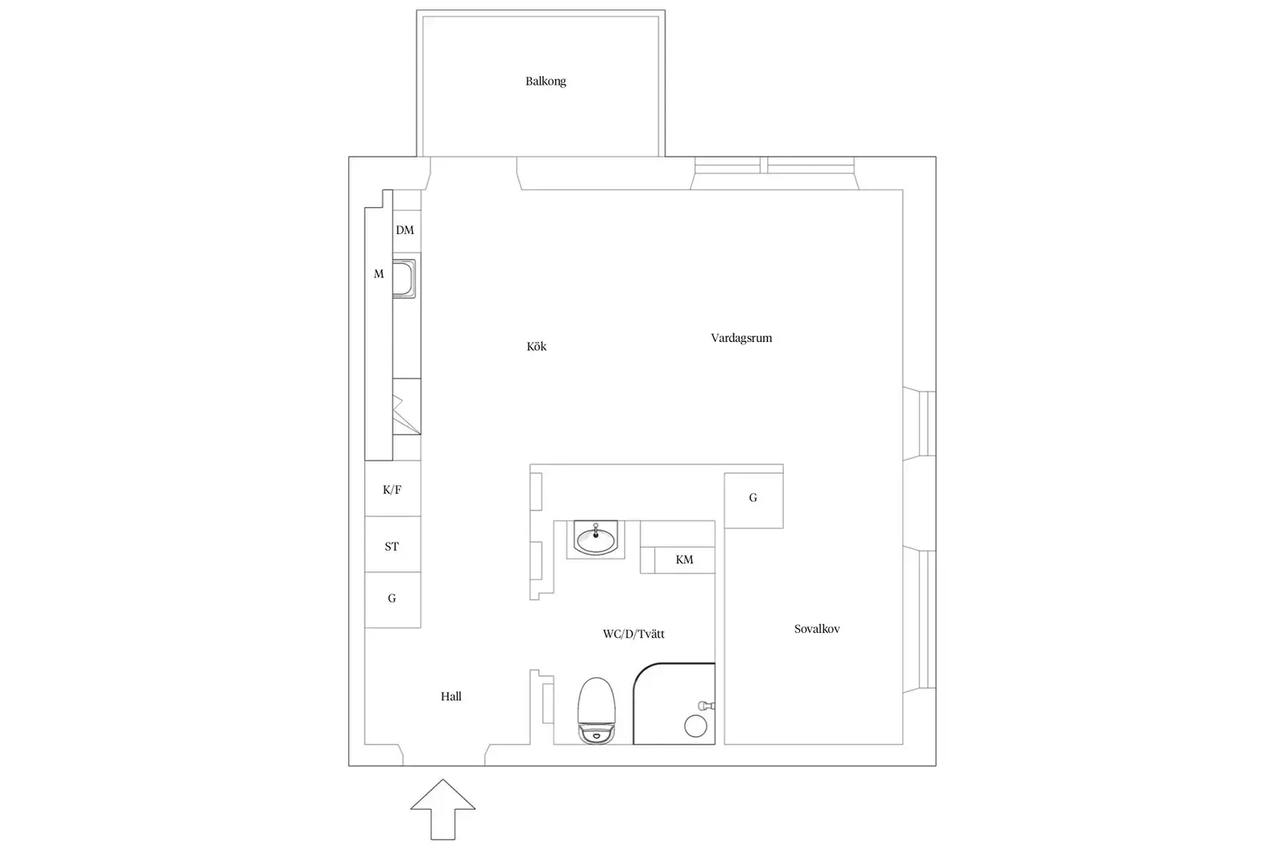 Floor plan for Grafiska vägen 4A