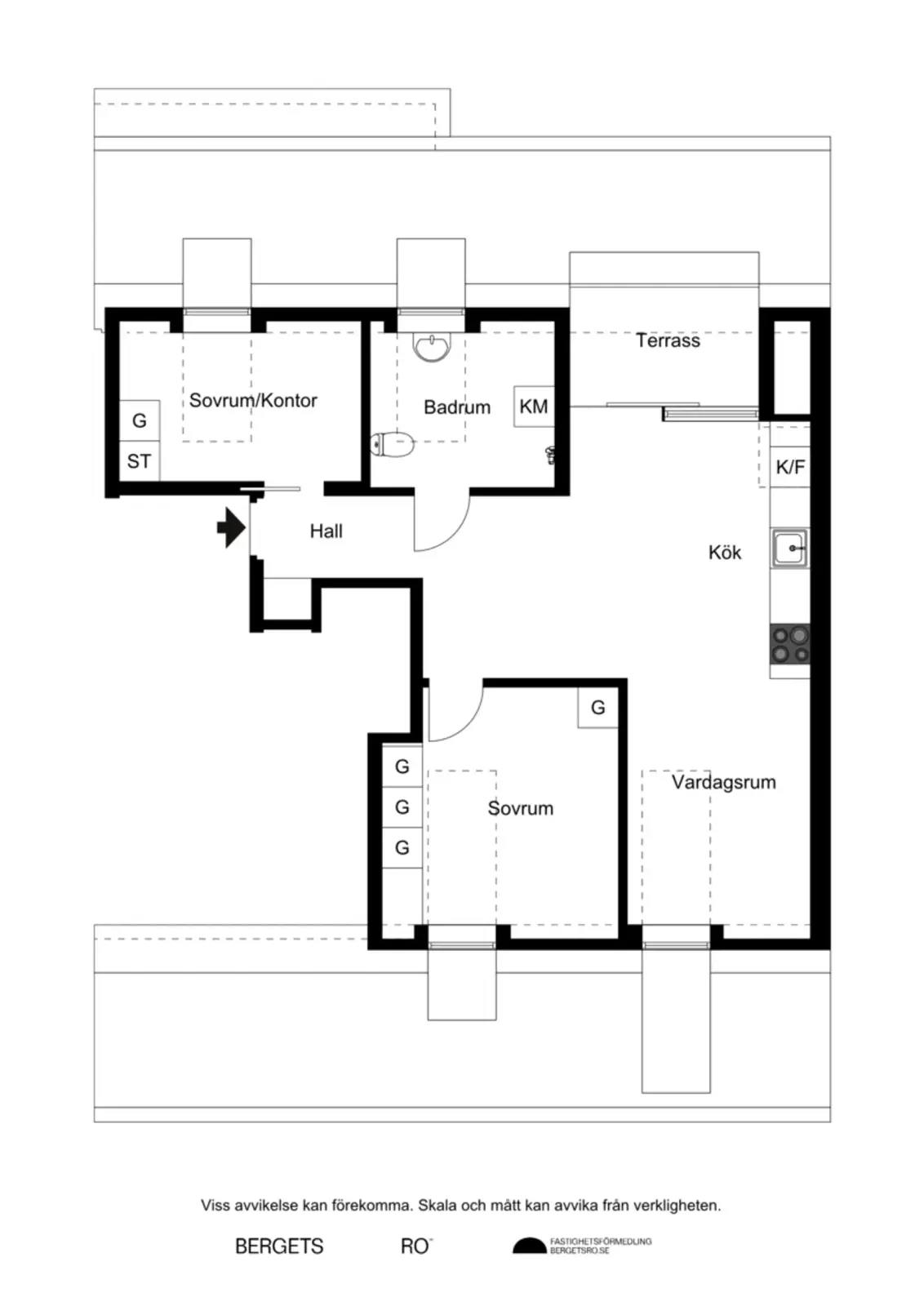 Planritning för Roslagsgatan 60