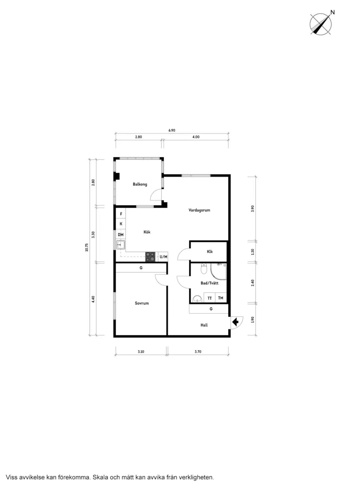 Floor plan for Tellusgatan 45