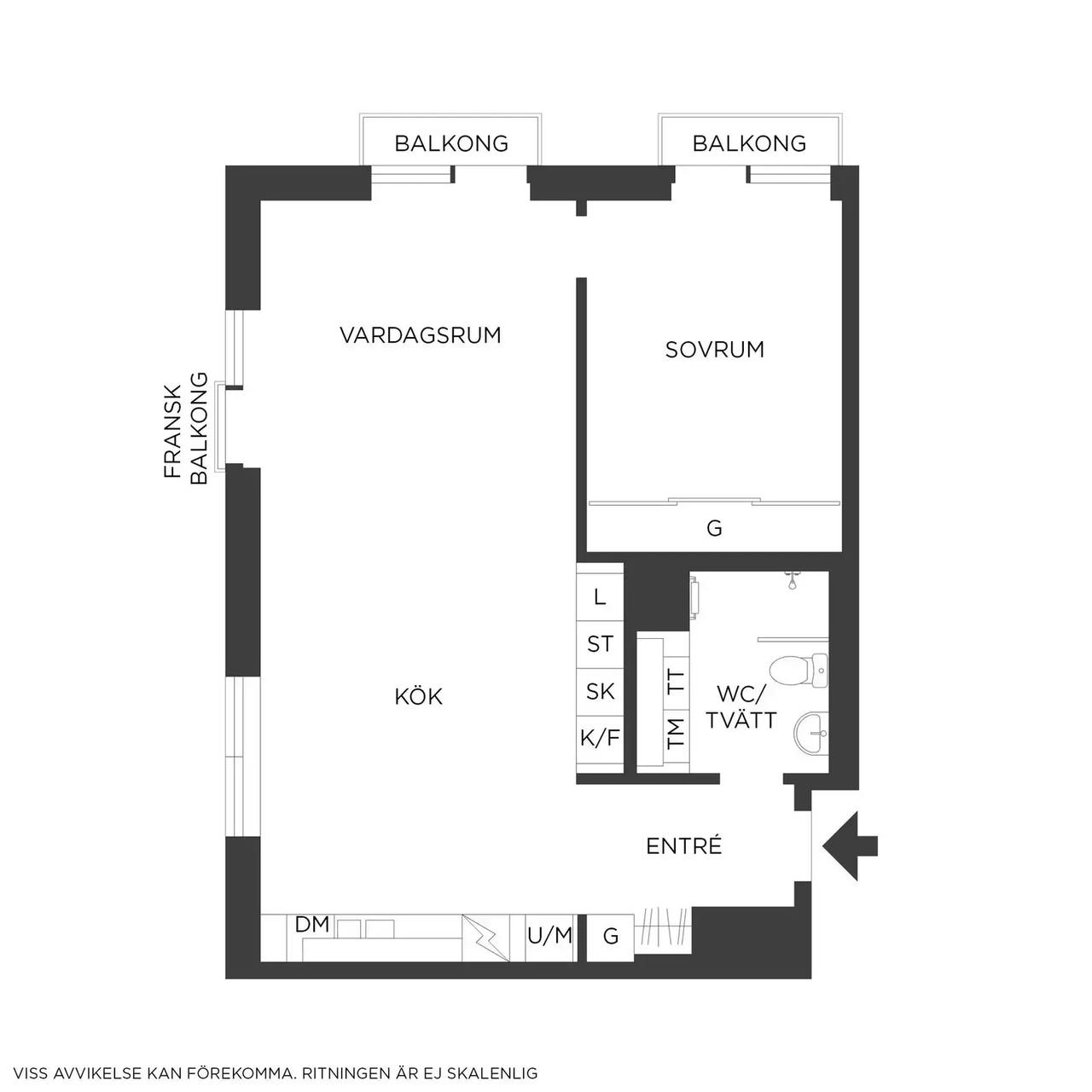Floor plan for Götaverksgatan 37