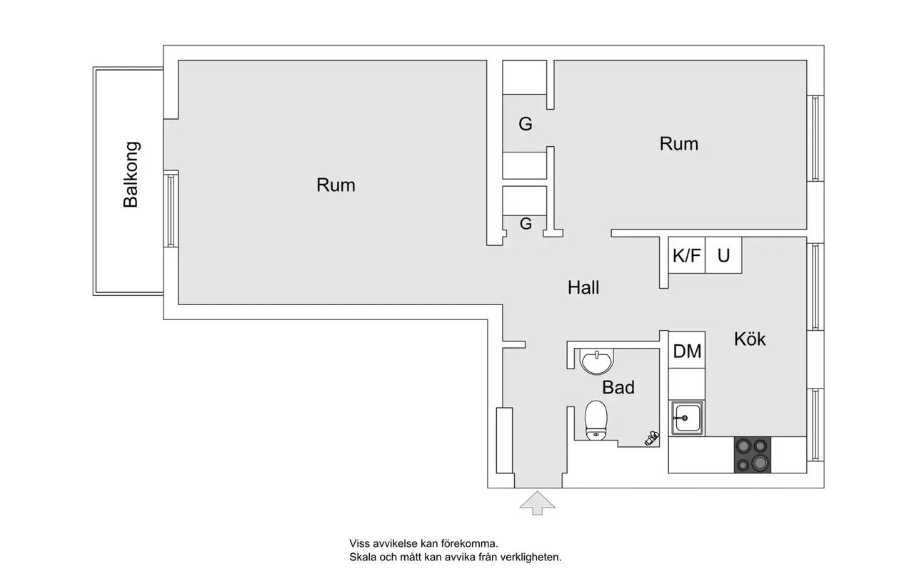 Planritning för Tranebergsvägen 56