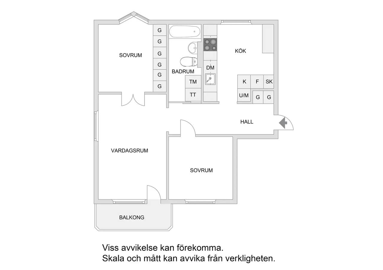 Floor plan for Fyrskeppsvägen 41