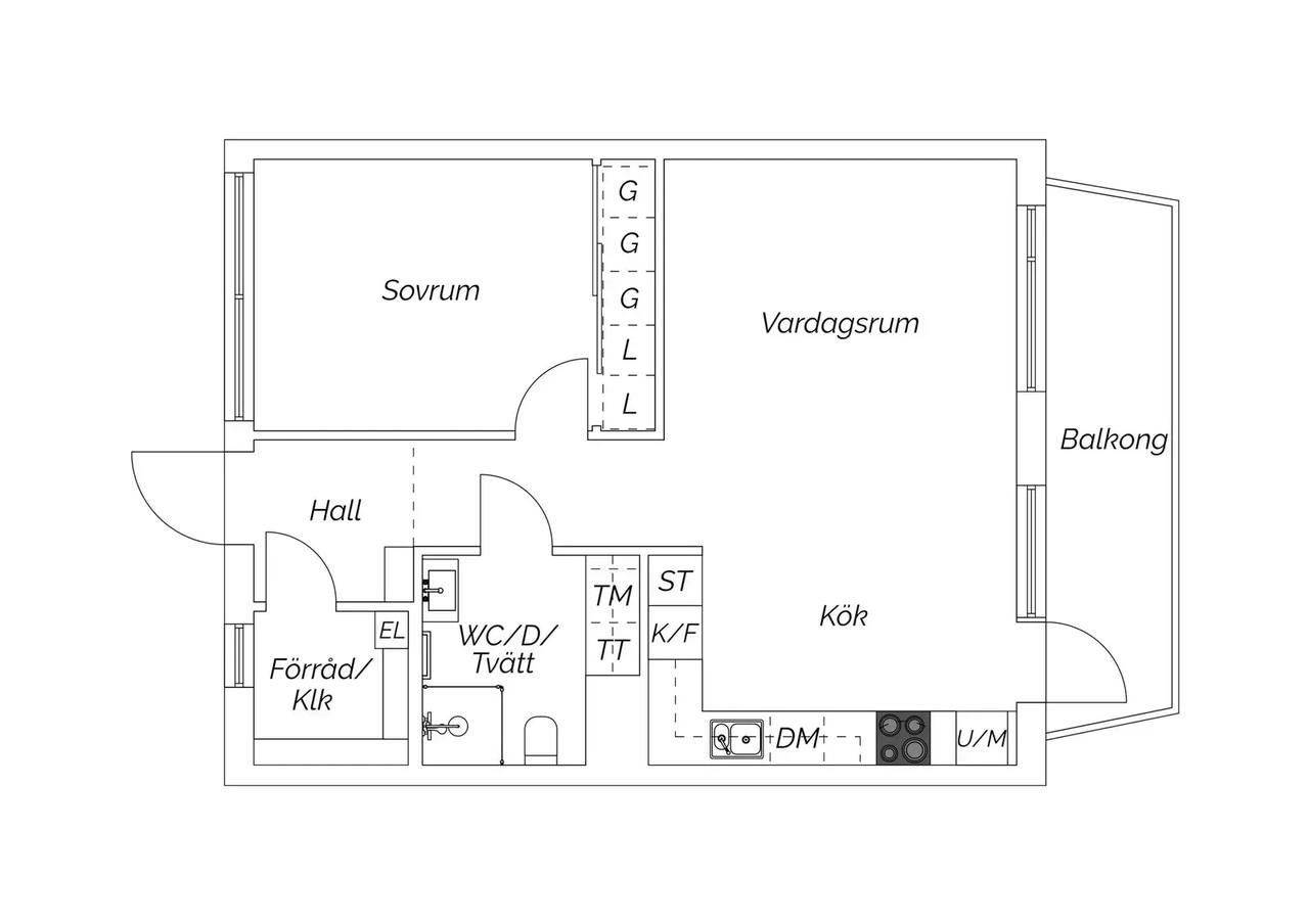Floor plan for Famngatan 30