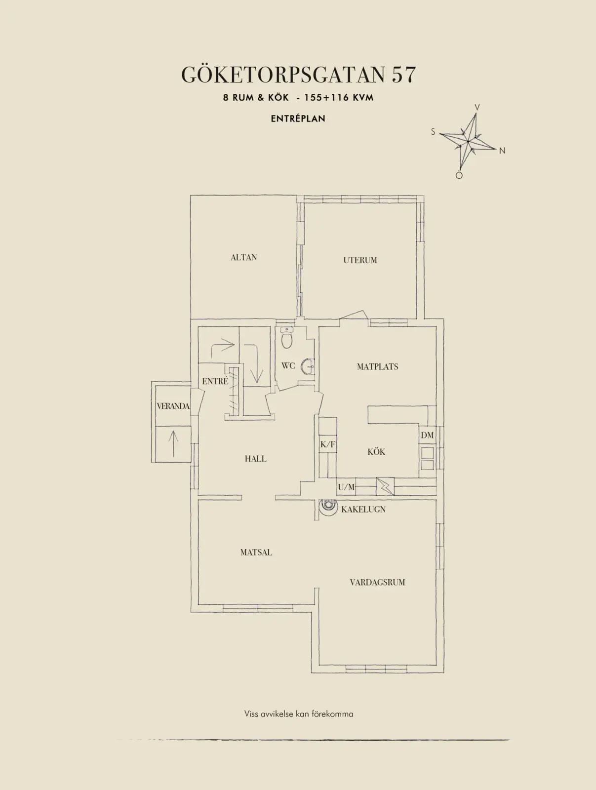 Floor plan for Göketorpsgatan 57