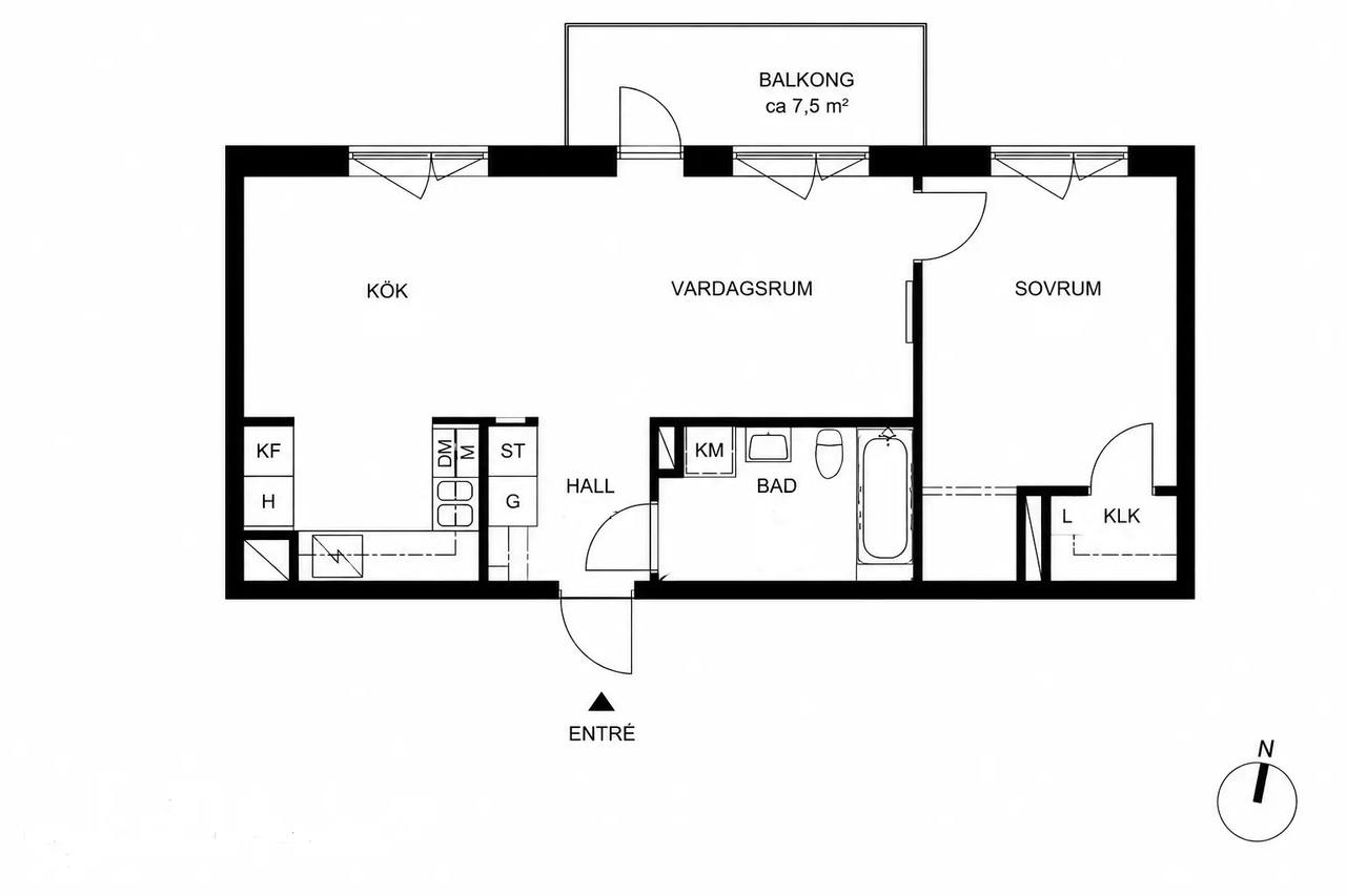 Floor plan for Mobilgatan 1B Vån 4/5