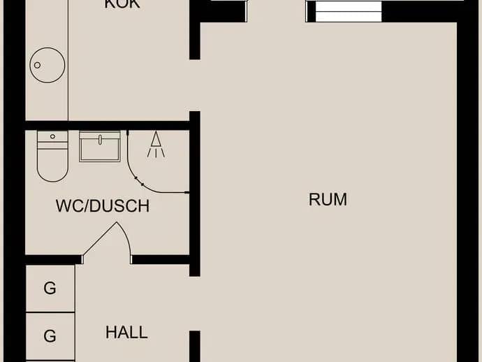 Planritning för Backvägen 5A