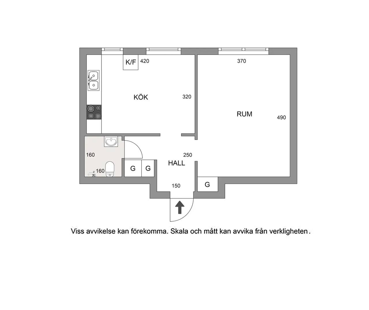 Planritning för Ribbyvägen 6