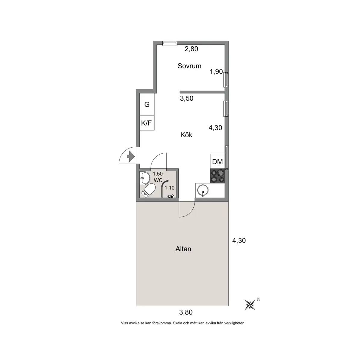 Floor plan for Rommele Åryd 2