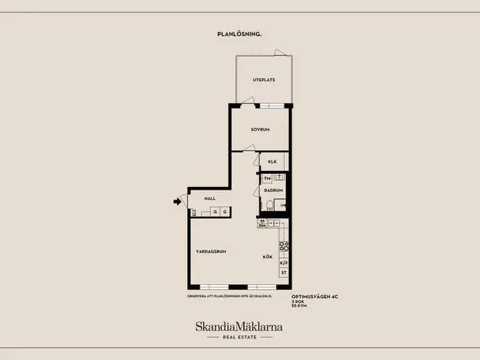 Planritning för Optimusvägen 4C