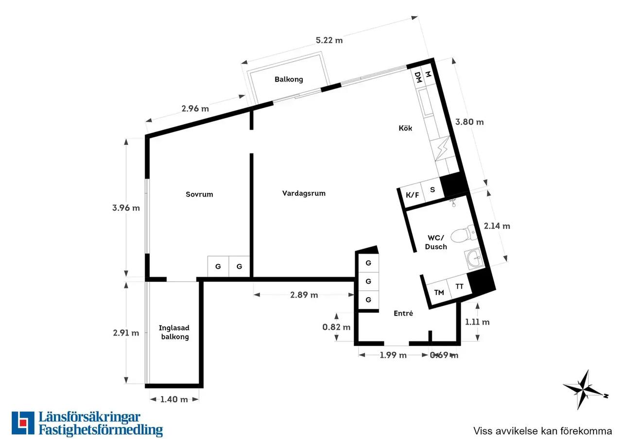Floor plan for Borstbindaregatan 3