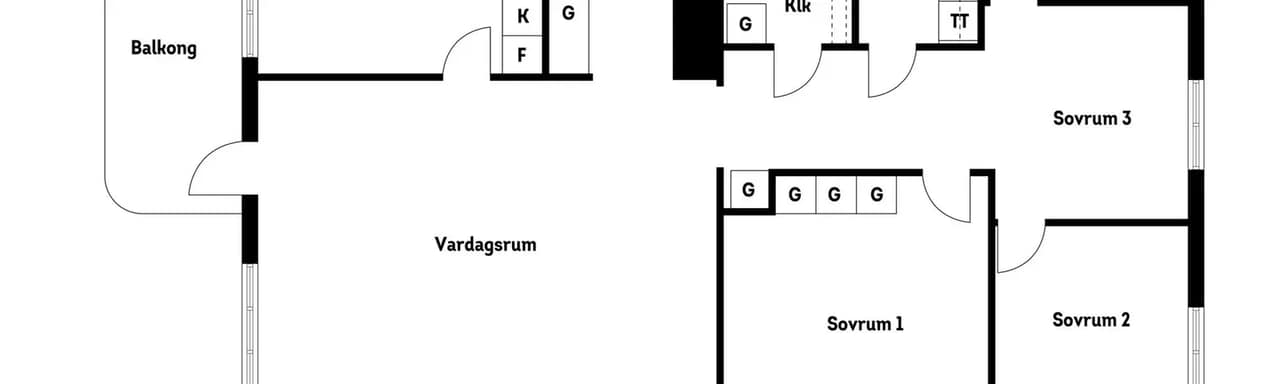 Floor plan for Sandhamnsgatan 32, 6 tr