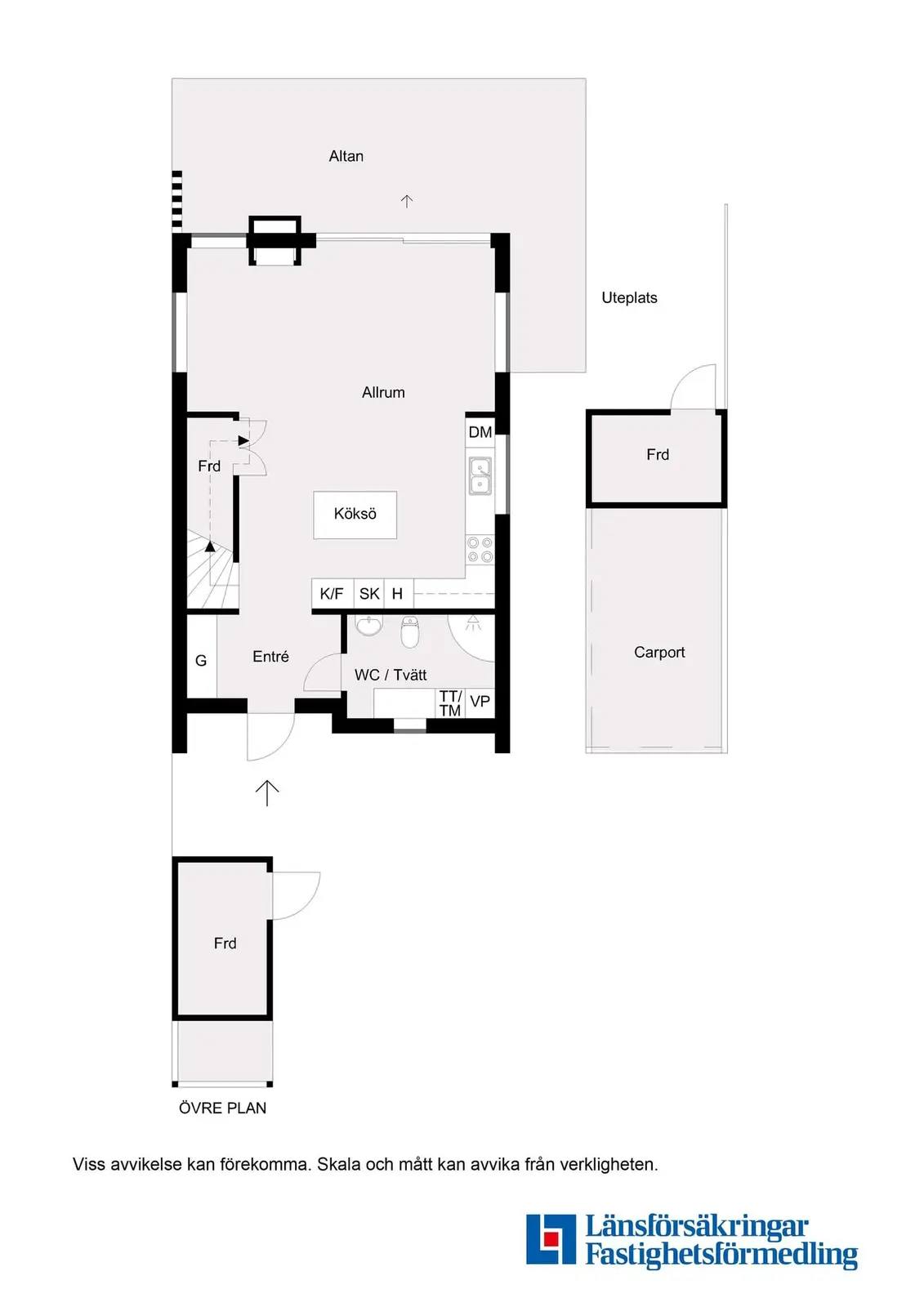 Floor plan for Fotbollsvägen 21