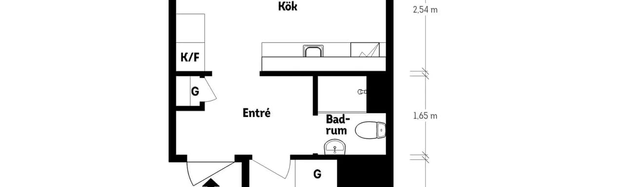 Floor plan for Sulitelmagatan 1B