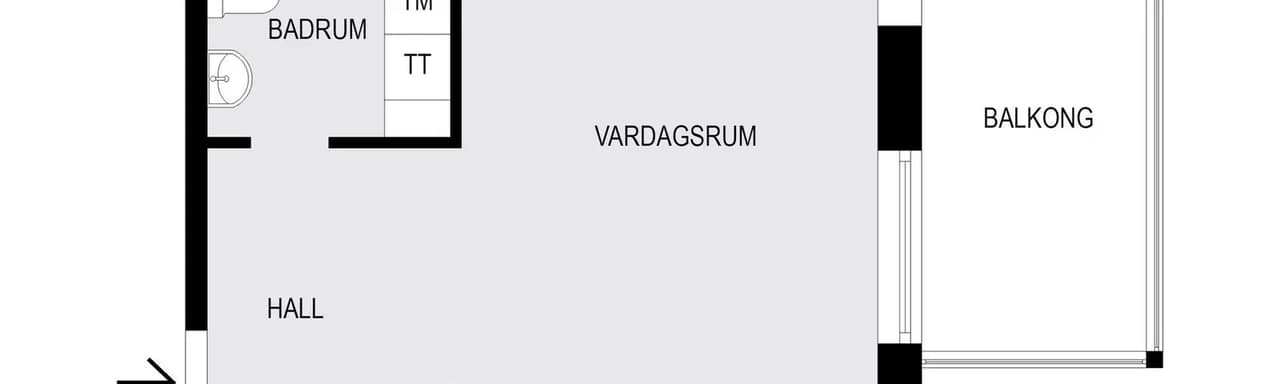 Floor plan for Kärrtorpsvägen 6