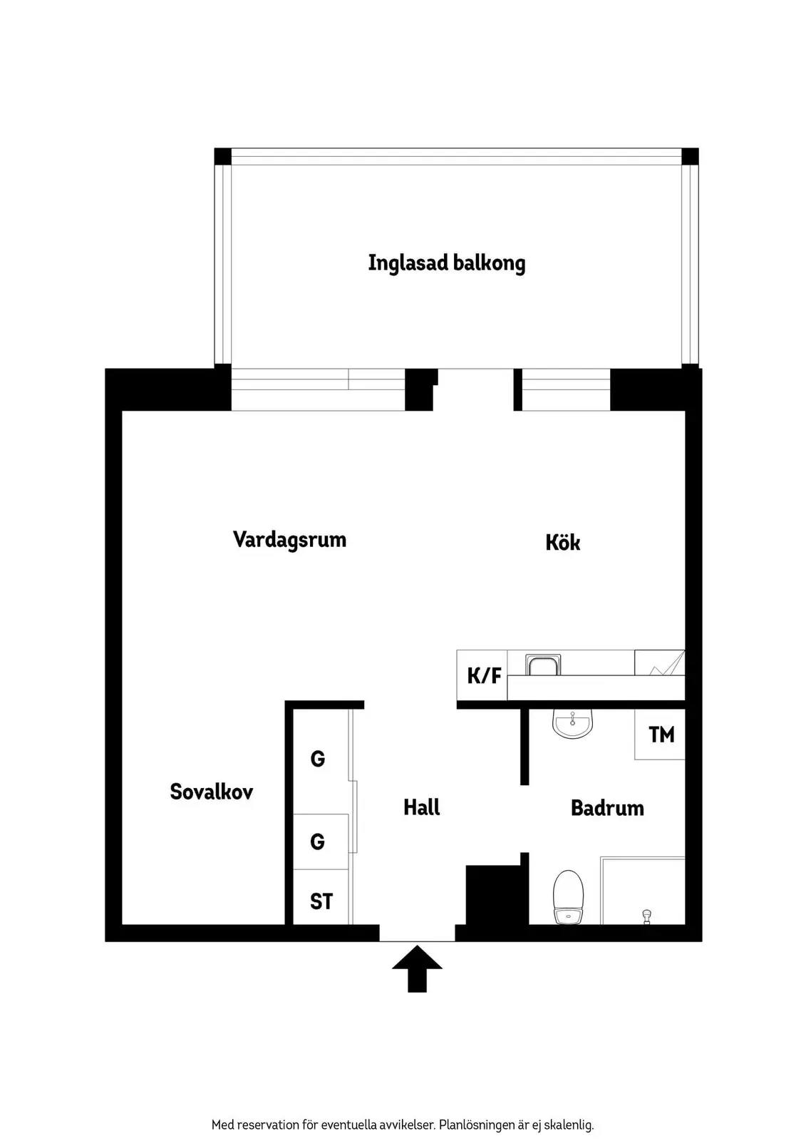 Floor plan for Kålgårdsgatan 27