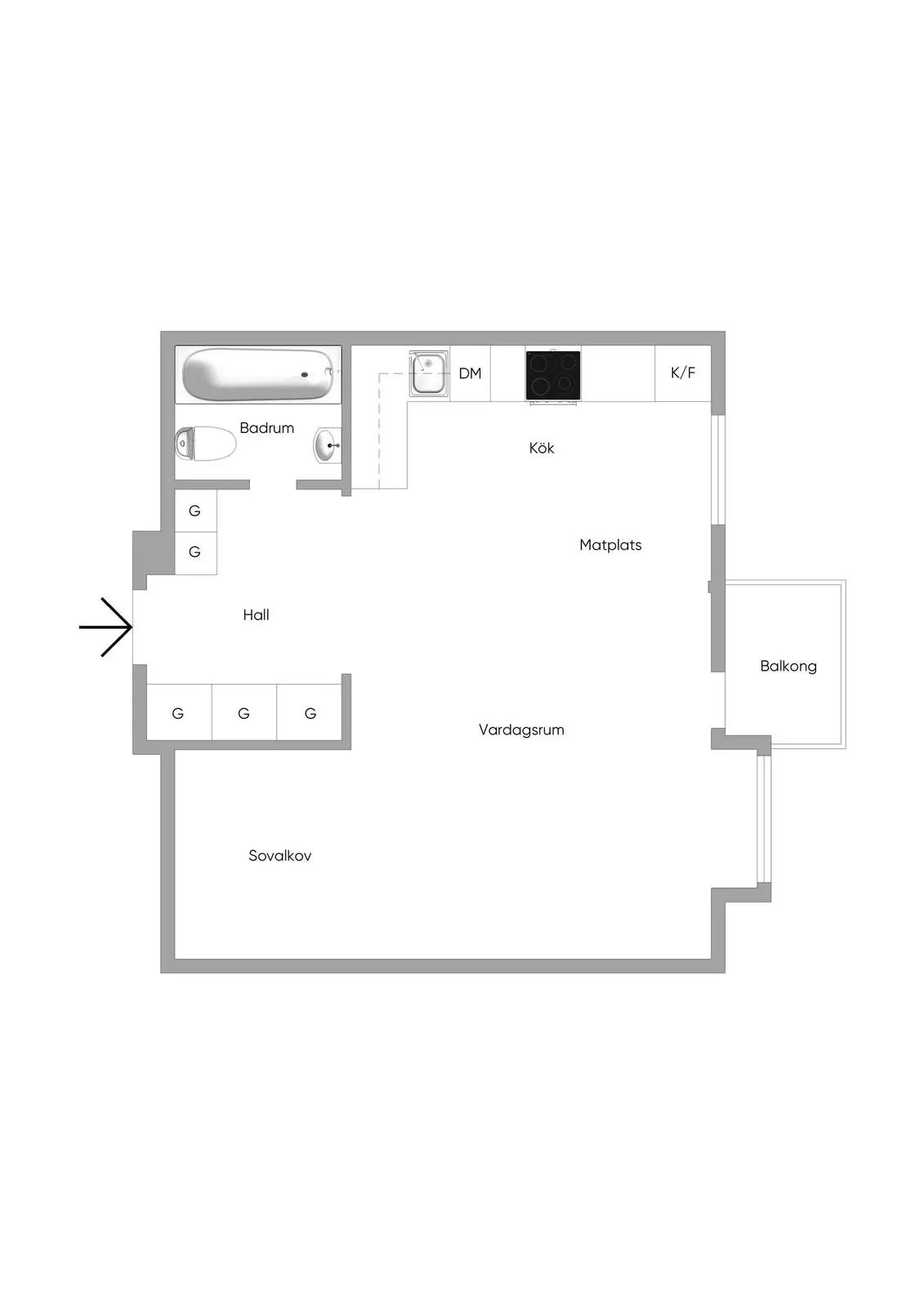 Planritning för Atlasvägen 41