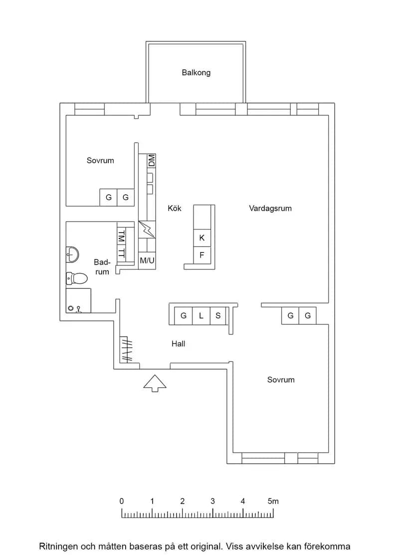 Floor plan for Scheelevägen 5H
