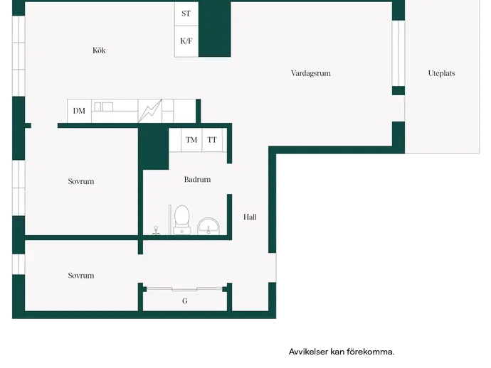 Planritning för Källtorpsvägen 5
