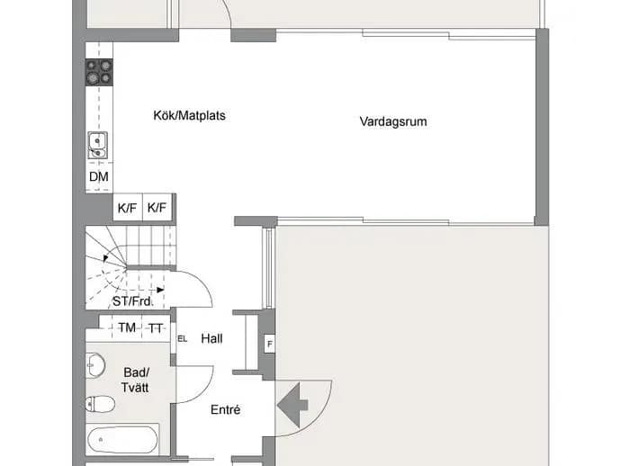 Floor plan for Ebbalundsvägen 2
