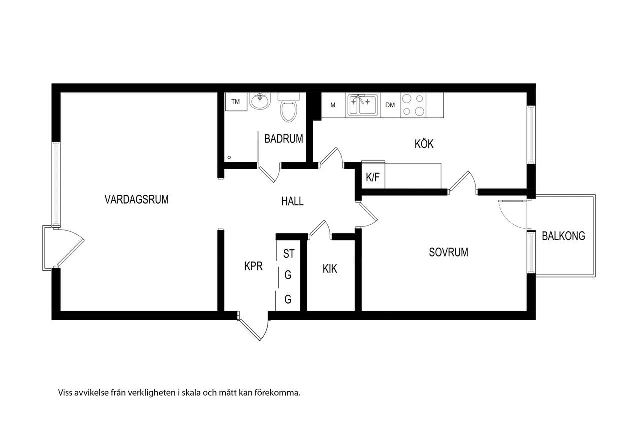 Floor plan for Erik Tegels Väg 23