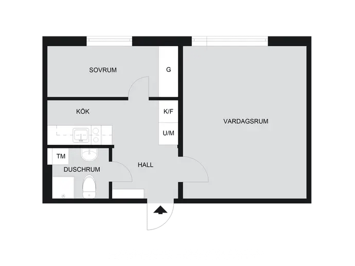 Planritning för Ektorpsgatan 166