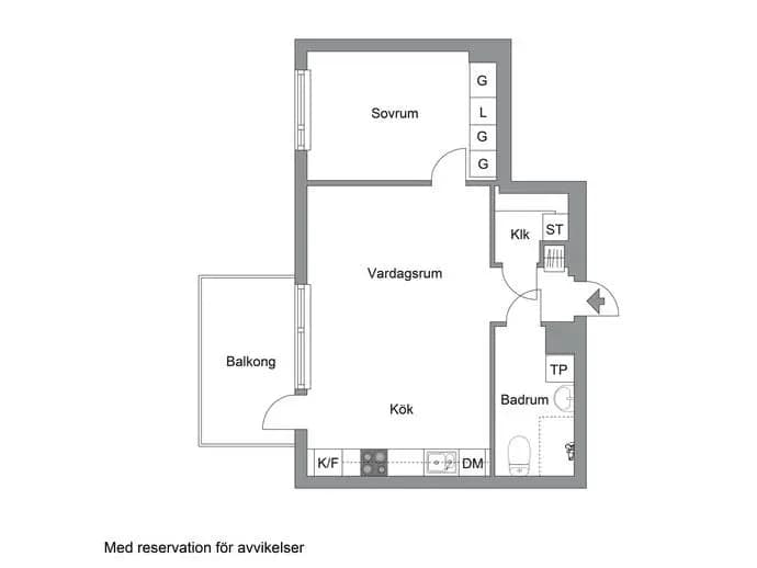 Planritning för Fridensborgsvägen 37
