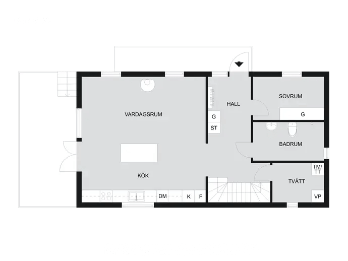Planritning för Ängsvägen 74