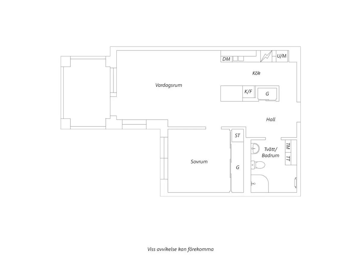 Floor plan for Barbro Hörbergs Gata 9