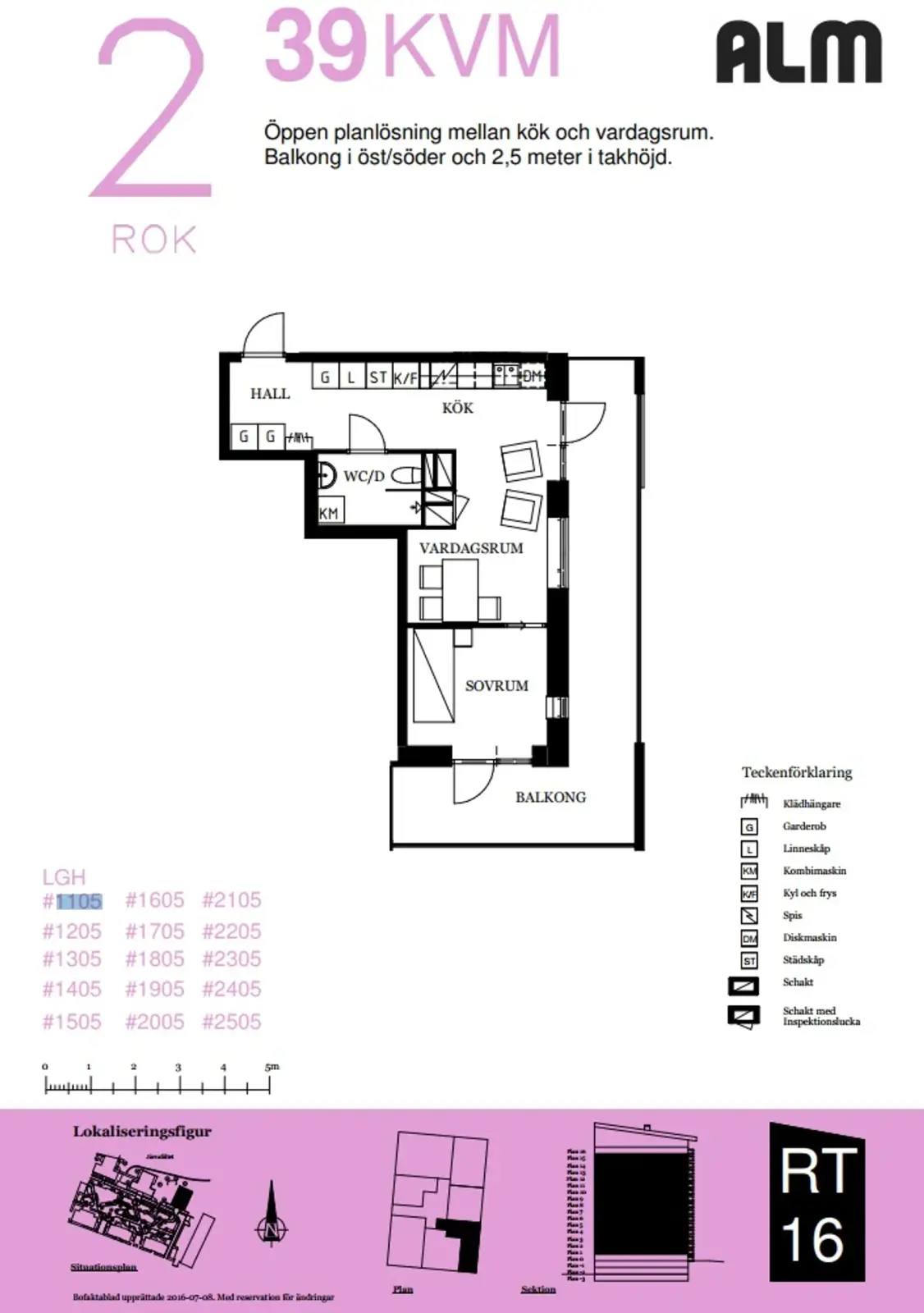 Planritning för Almbygatan 10