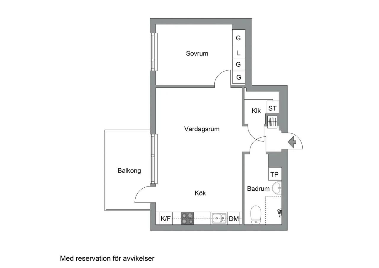 Floor plan for Fridensborgsvägen 37