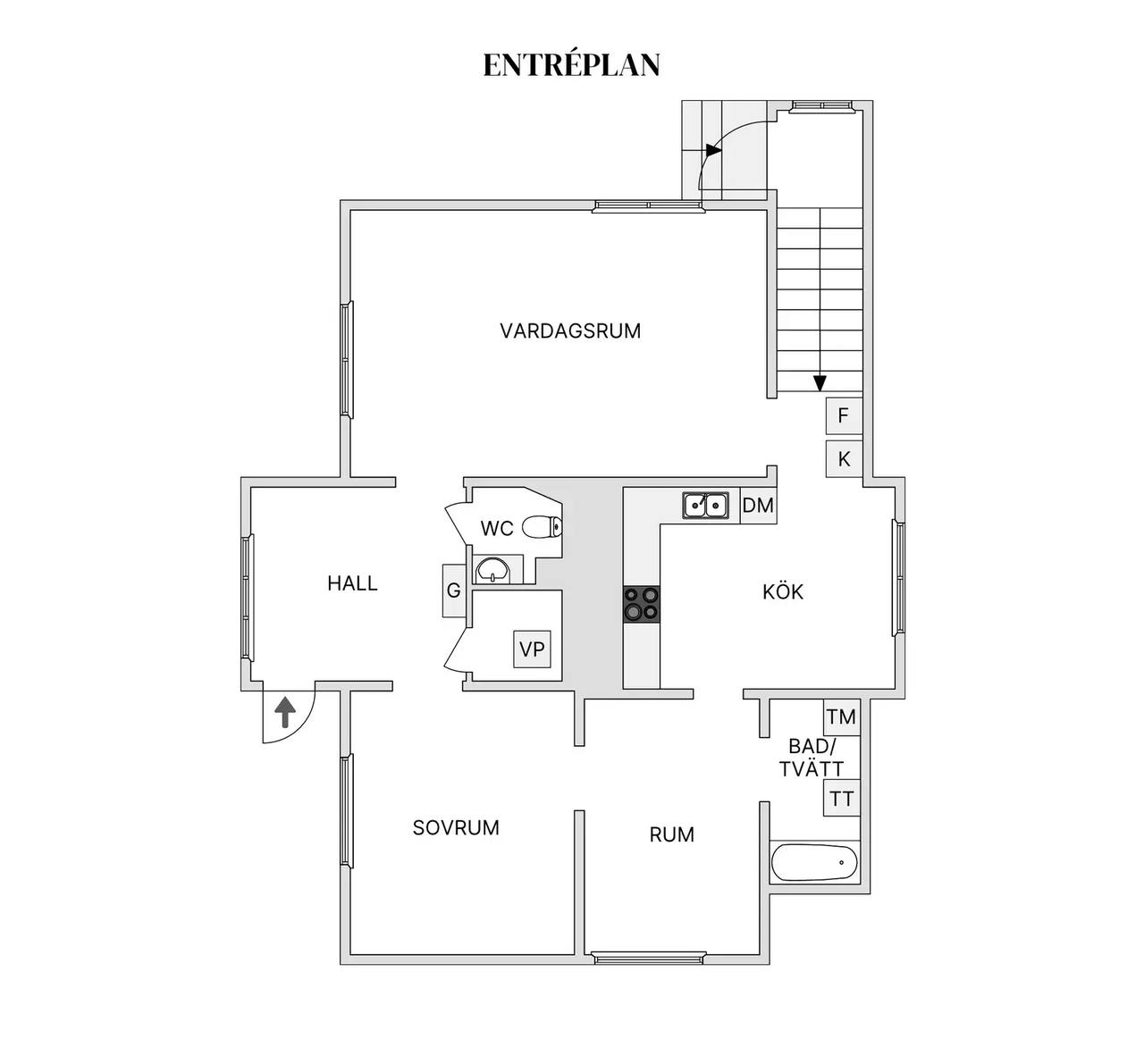 Floor plan for Aspövägen 62