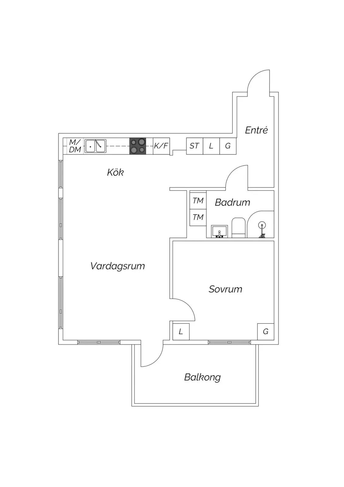 Floor plan for Sven-Agne Larssons väg 7