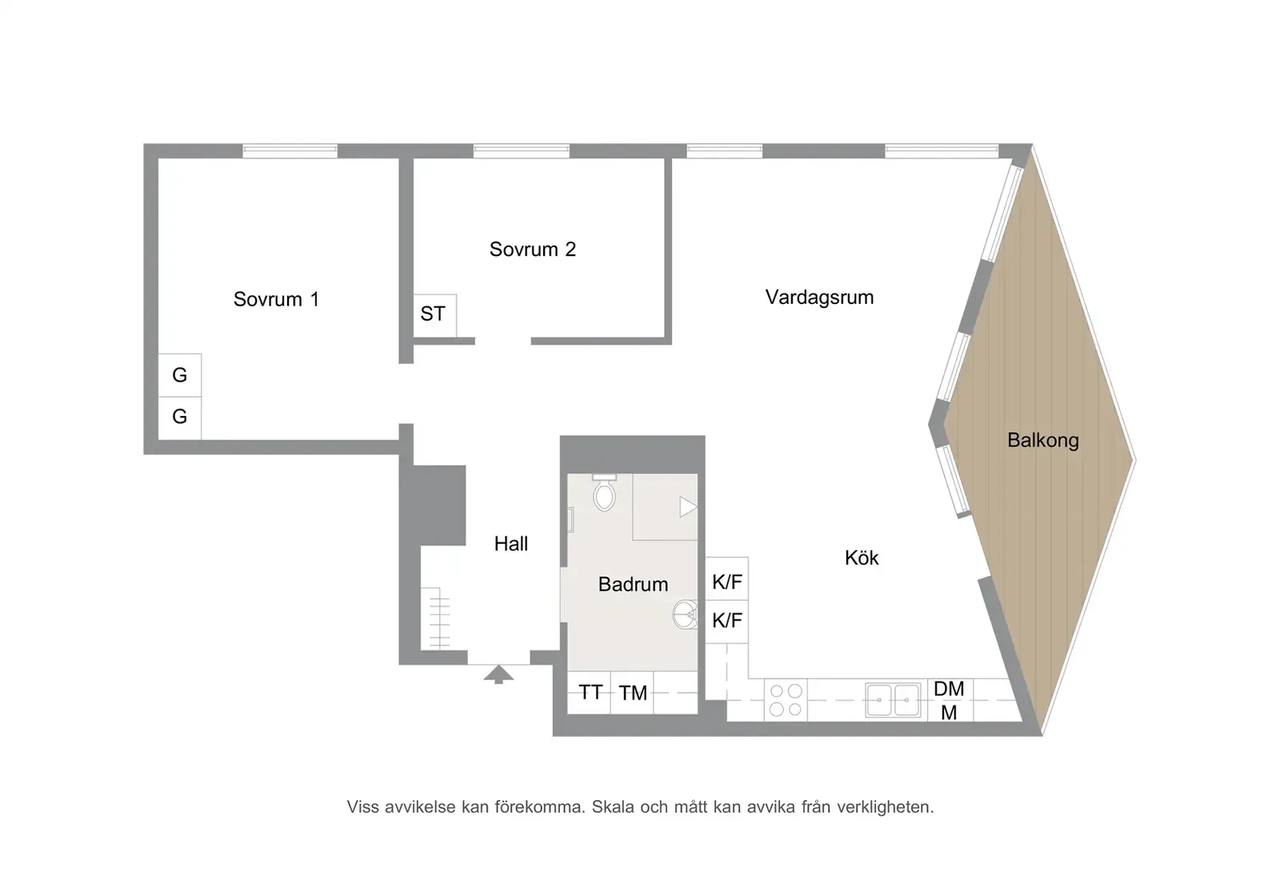 Floor plan for Carlsgatan 35