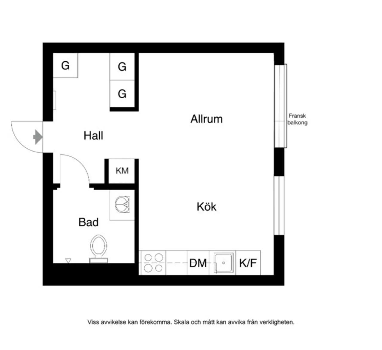 Planritning för Kratsbodavägen 50B