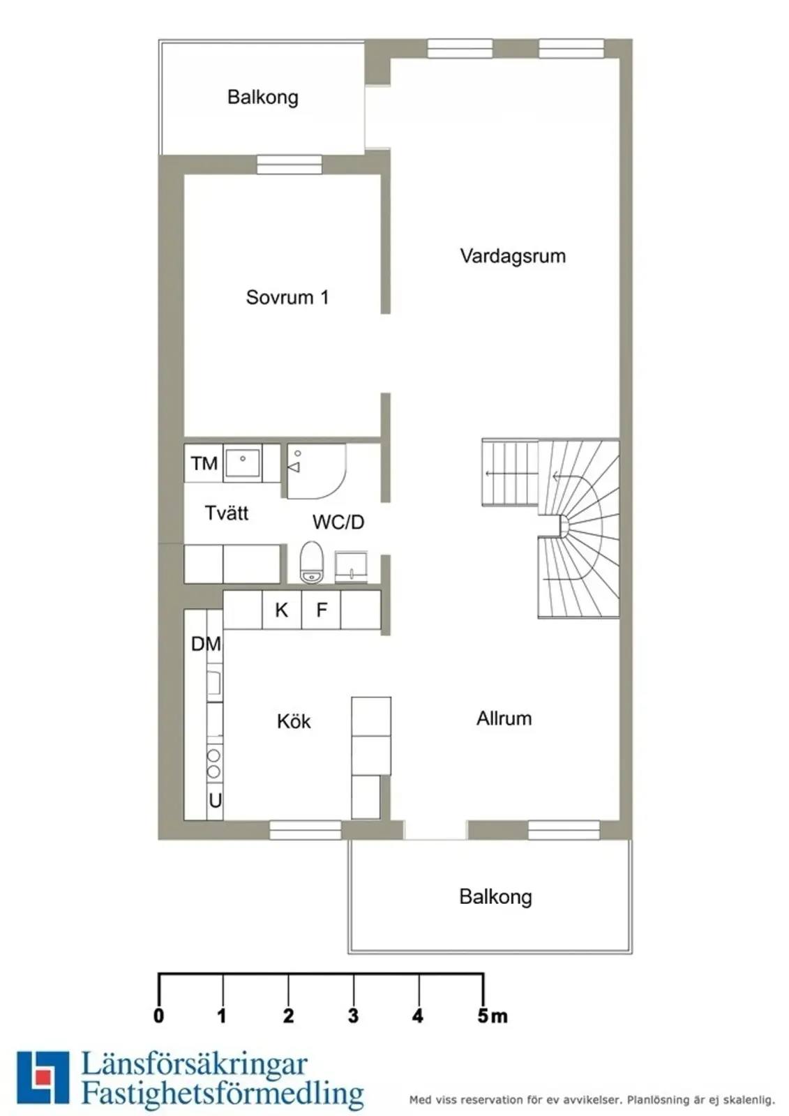 Planritning för Floragatan 19C