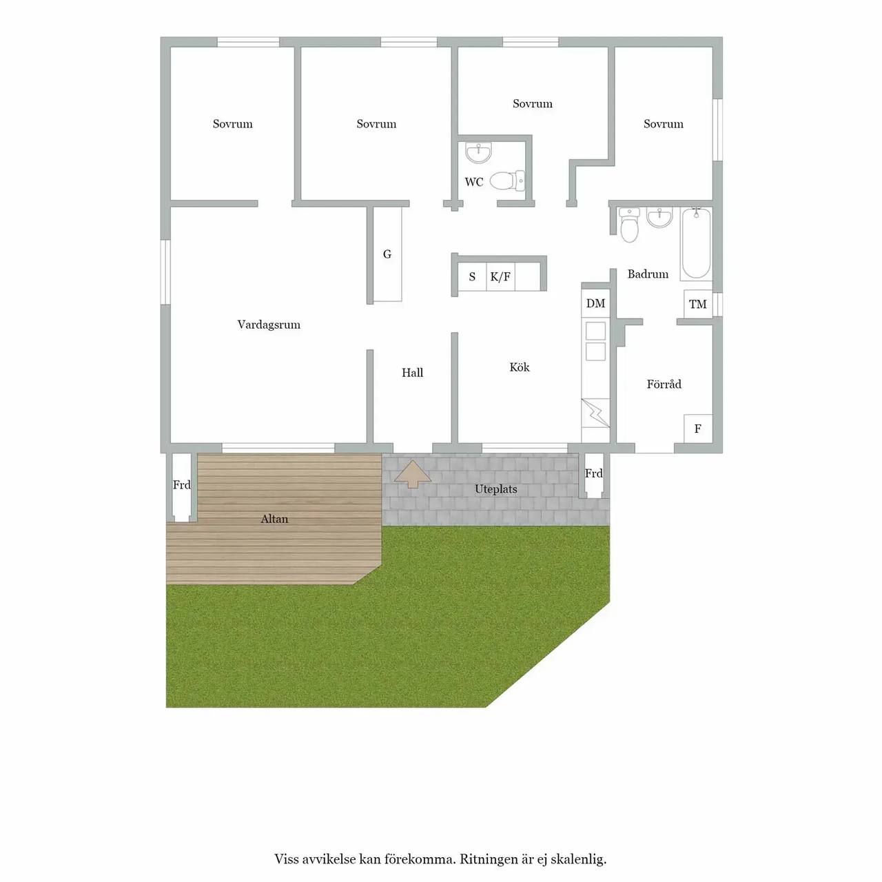 Floor plan for Prilyckegatan 363A