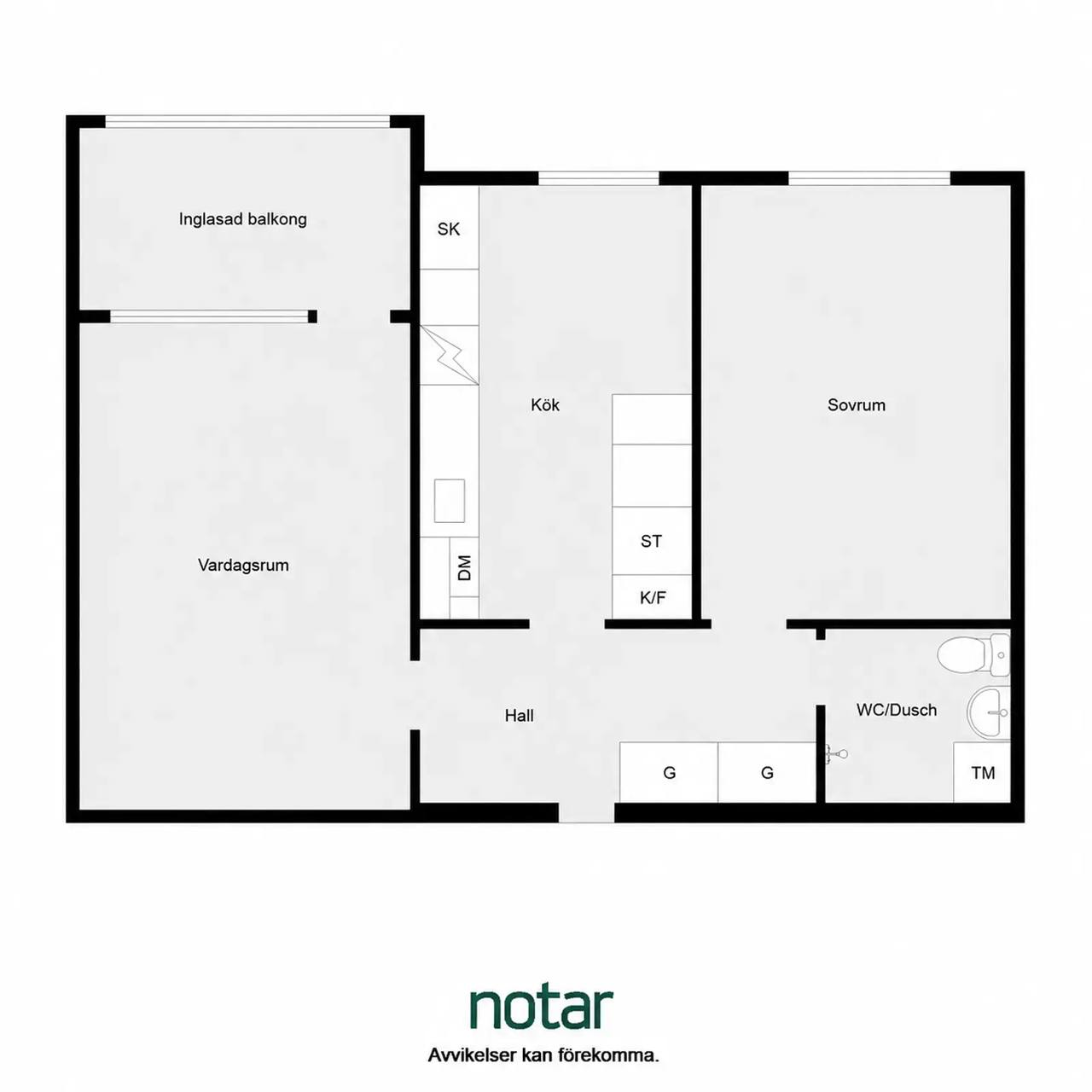 Floor plan for Albinsrogatan 55