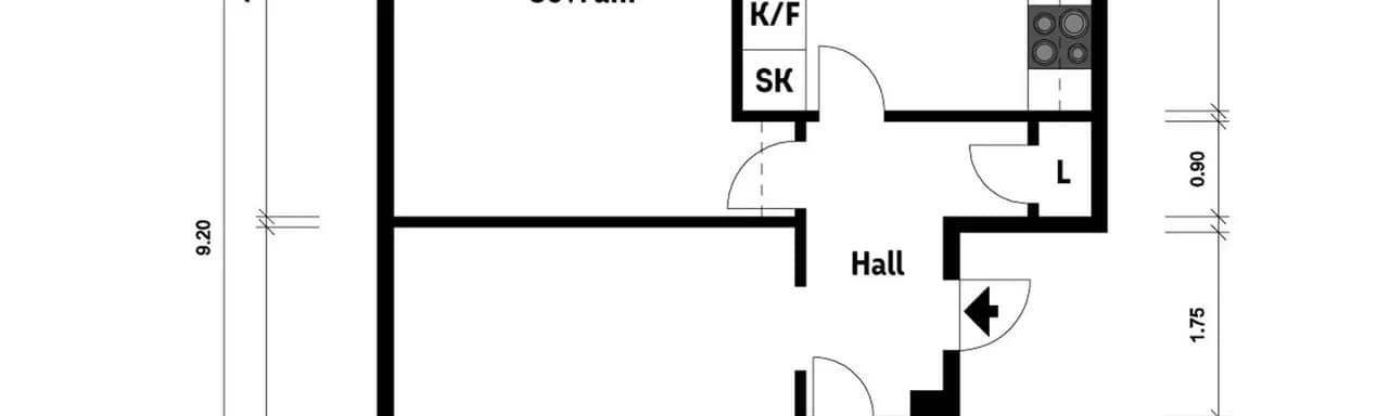 Planritning för Kalendervägen 79