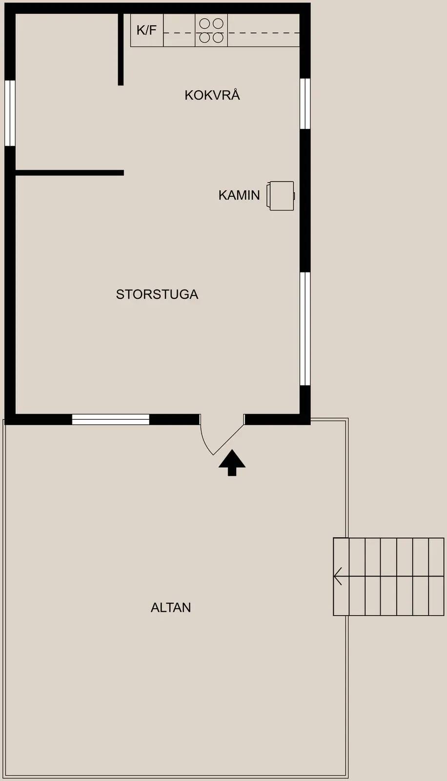 Planritning för Körsbärsvägen 10