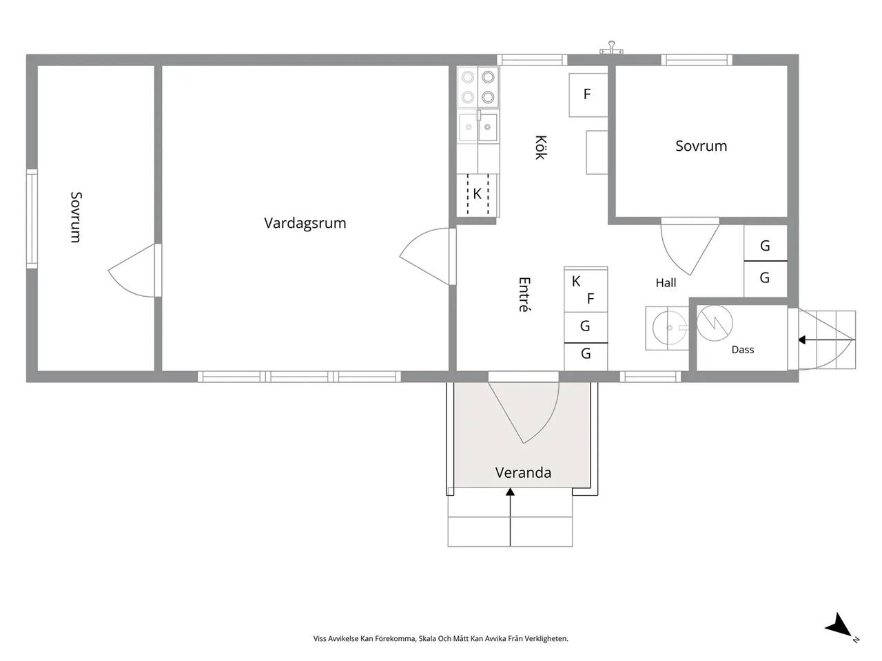 Floor plan for Tönsäng 139