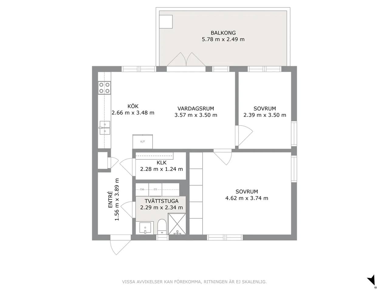 Floor plan for Odlingsgatan 103
