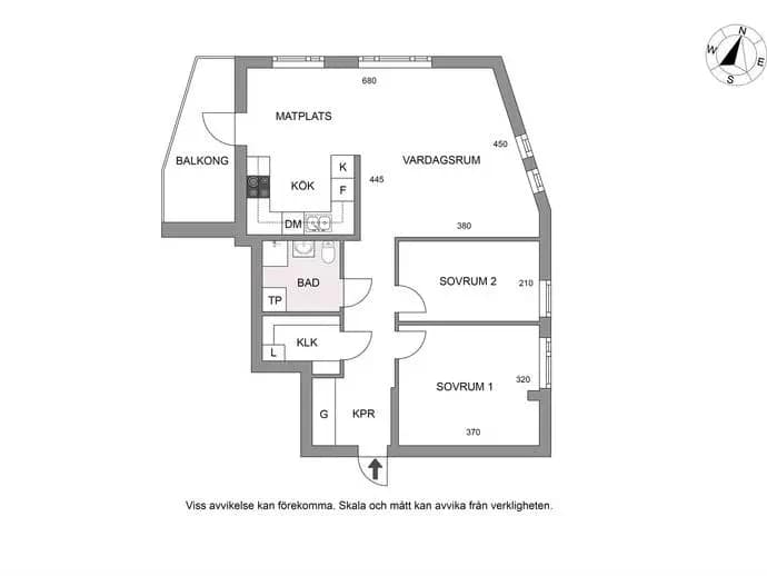 Planritning för Vitlöksgränd 9