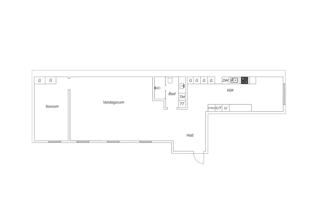 Planritning för Chalmersgatan 27A