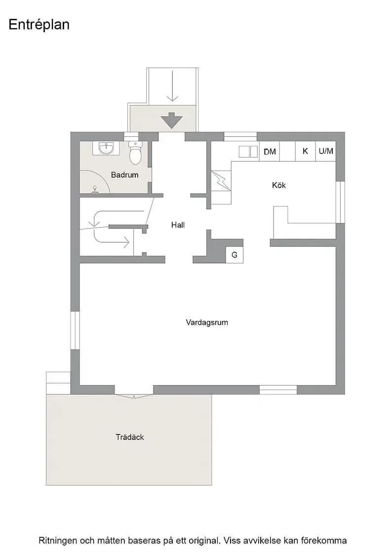 Planritning för Harkesvägen 22