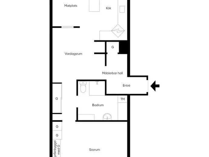 Floor plan for Hospitalsgatan 41