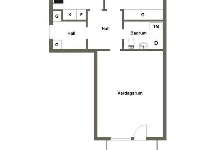 Planritning för Österled 1B