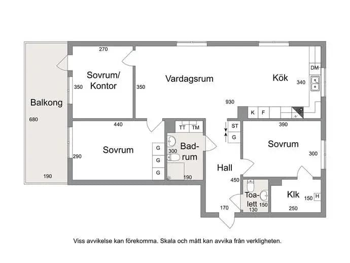Planritning för Godsgatan 5