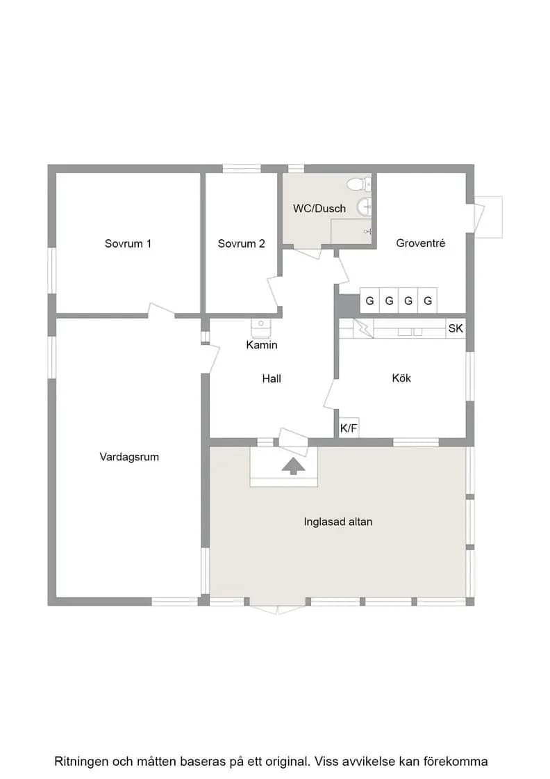 Floor plan for Pilhagsvägen 2