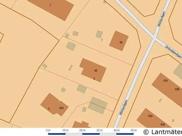 Planritning för Mörbyvägen 48